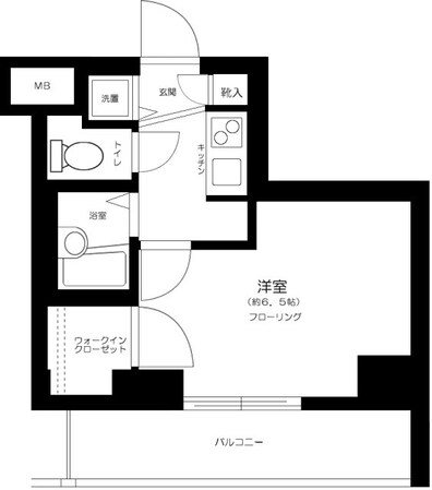 エスコート蒲田の物件間取画像